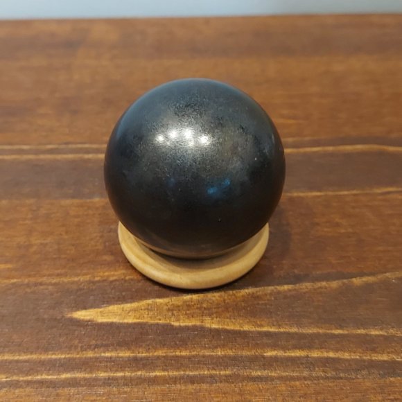 🔥 Sale 🔥 Volcanic Basalt Sphere w/ Stand - 0.67 - Final Price - Picture 1 of 6